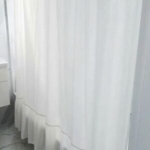 Cortina de Tusor con Volados Natural